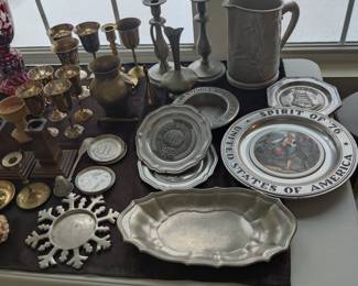 Pewter plates 
