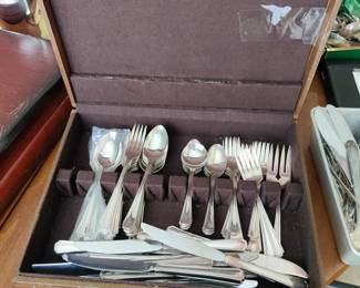 silver plate flatware