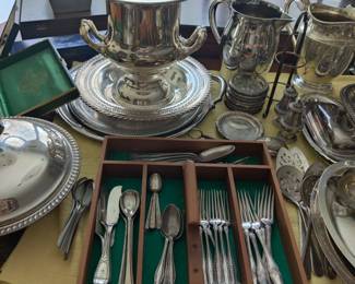 silver plate flatware