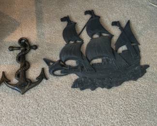 Cast iron nautical deco