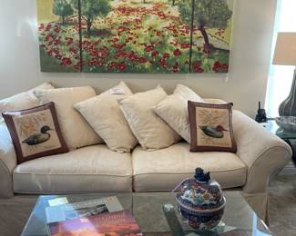 This is a sleeper sofa - mattress is still wrapped in new plastic!