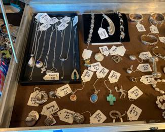 All sterling, jewelry