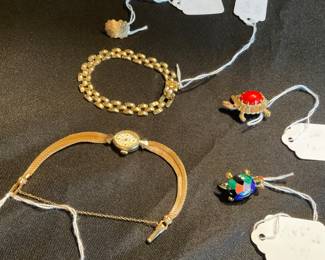 14 karat watch bracelet 14 karat designer turtle pins