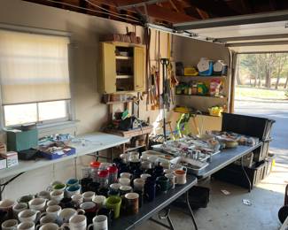 Lots of coffee cups lots of very unique coffee cups