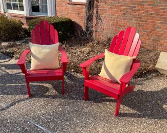 Nice pair of red chairs