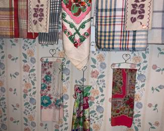 tables clothes and scarves -Occupied Japan