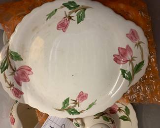 set of Franciscan Desert Rose dishes