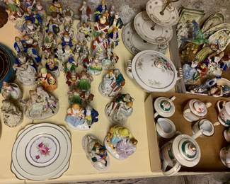 figurines and decorative china pieces