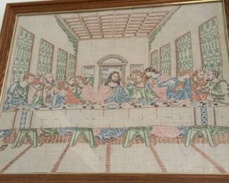 Embroidered /needlepoint "Last Supper"