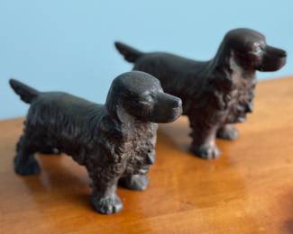 Cast iron cocker spaniels 