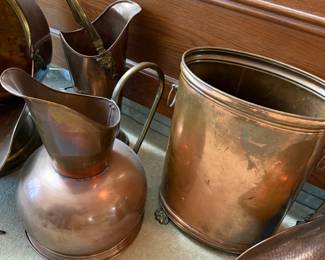 Coal Pitchers & Trash Can