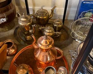 Copper & Brass teas sets