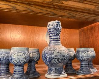 German Decanter & Glasses