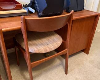 Vintage Teak Desk & Chair
