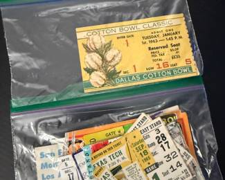 Vintage Football Tickets