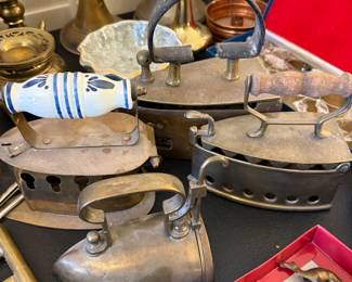 Vintage Brass Irons