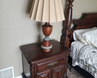 Bedroon furnishings by Ethan Allen: nightstand & table lamp