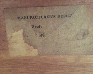 Haywood-Wakefield inspired birch twin beds with headboards, footboards and side rails