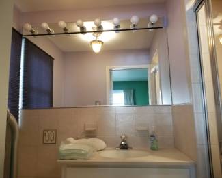 Bath mirror & lights