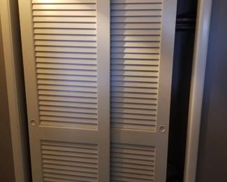Louvered closet doors