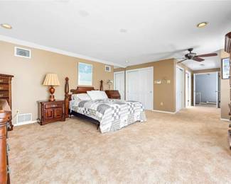 Bedroom furnishings  by Ethan Allen: queen bed