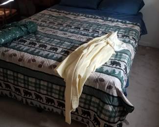 Bedroom/den/office furnishings by Ethan Allen: queen bed