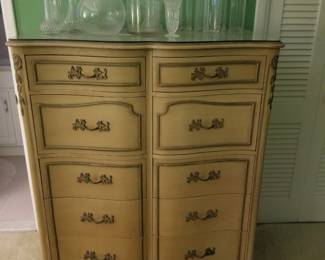 French Provincial tall dresser