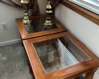 2 END TABLES & 2 LAMPS (COFFEE TABLE NOT PICTURED) 