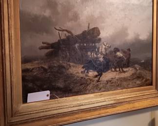 Oil on canvas painting