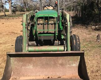John Deere with bucket