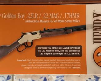 Henry Golden Boy 22LR. Like new. Only fired a few times.