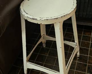 Antique Metal Stool
