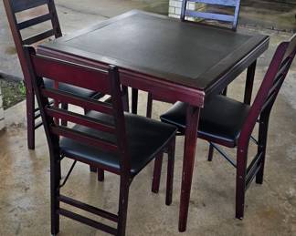 Game Table with 4 Chairs
