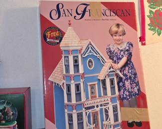 San Franciscan Wooden Dollhouse - Never been put together 