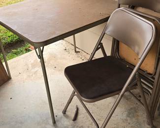 Card Table and 4 Chairs