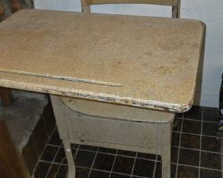 Vintage School Desk