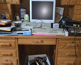 Roll Top Desk Opened