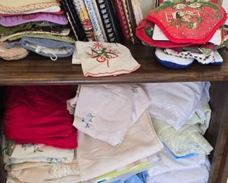 Cookbooks - We have more  - Tablecloths  - Napkins - Placemats 