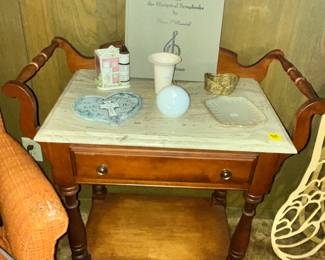 MARBLE-TOP WASH STAND