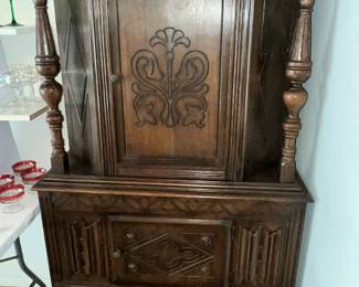 WONDERFUL 1920's JACOBEAN STYLE CABINET!