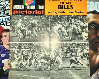 RARE 1966 AFL ALL-STARS / BUFFALO BILLS GAME PROGRAM