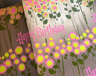 Vintage single wrapping paper