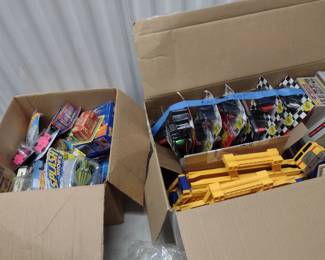 hot wheels and matchbox . from $3.00 each . some larger packages may be $5 or $10 each