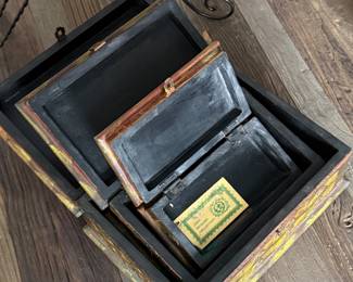 John Richard Collection wooden hand painted box set