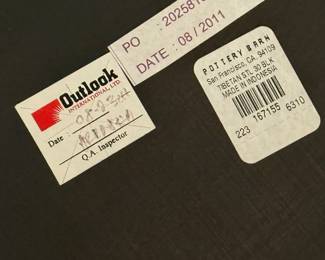 Pottery Barn Tibetan bar-height stools