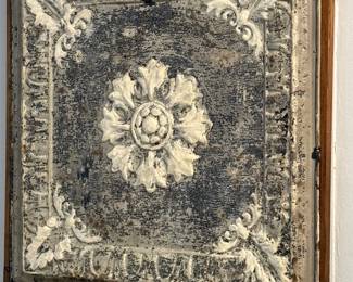 Framed tin ceiling tile large 
