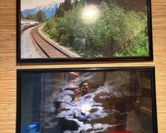 Large framed photographs