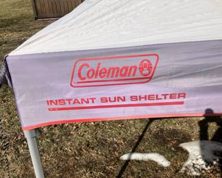 Coleman Instant Sun shelter, cuts in the cover