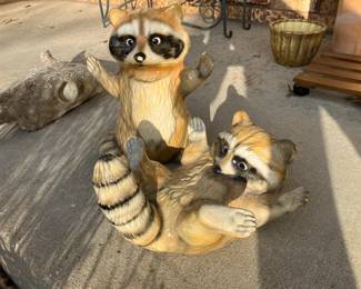 Porcelain raccoons