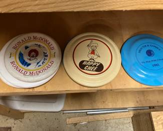 Frisbees with advertising